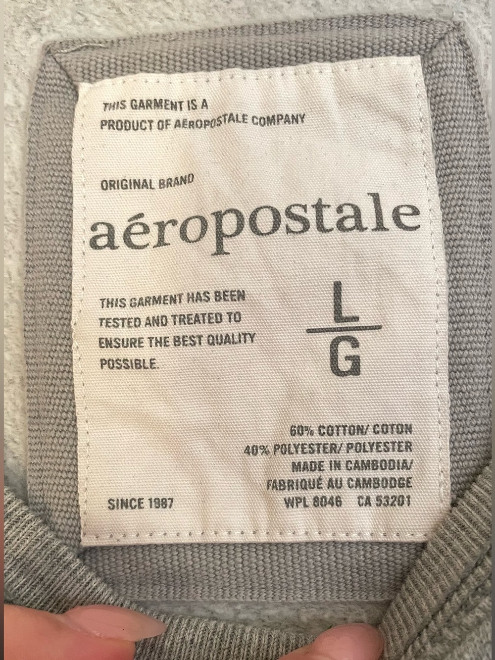 Aeropostale off-the-shoulder sweatshirt - Picture 3 of 6